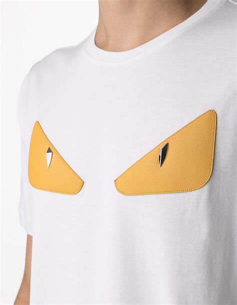 fendi shirt eyes replica|fendi logo print t shirt.